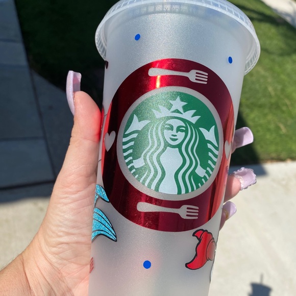 Little mermaid frosted venti Starbucks tumbler - Picture 2 of 4